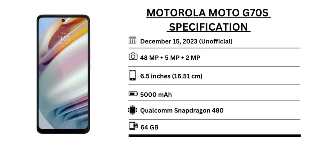 Motorola Moto G70s