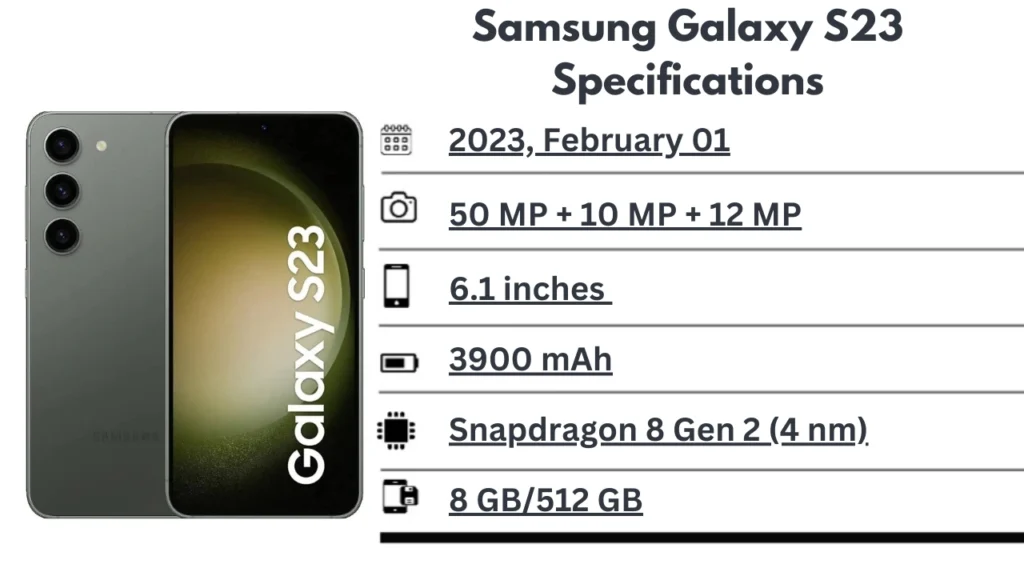 Samsung Galaxy S23 Specifications